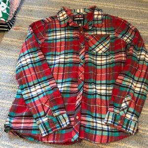 Lands End kids flannel shirt size 14plus